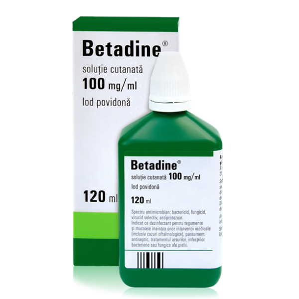 Betadine soluție, 120 ml, Egis Pharmaceutical