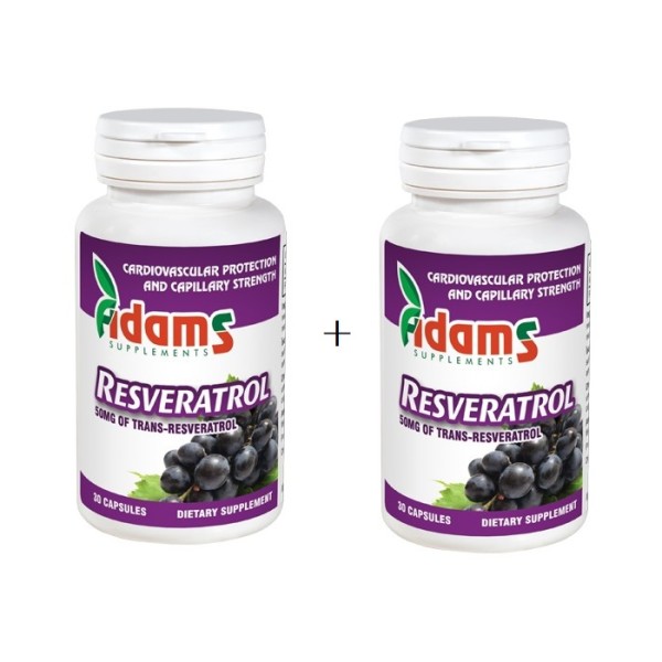 Resveratrol 50mg, 30 capsule, Adams Vision (1+1)