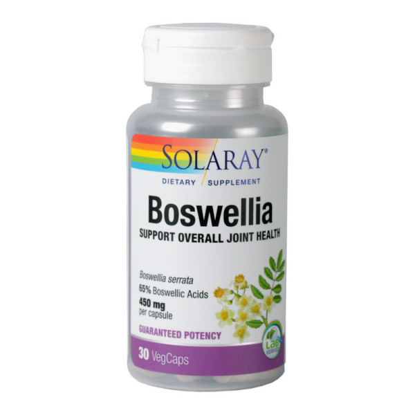 Boswellia 450 mg Solaray, 30 capsule vegetale, Secom