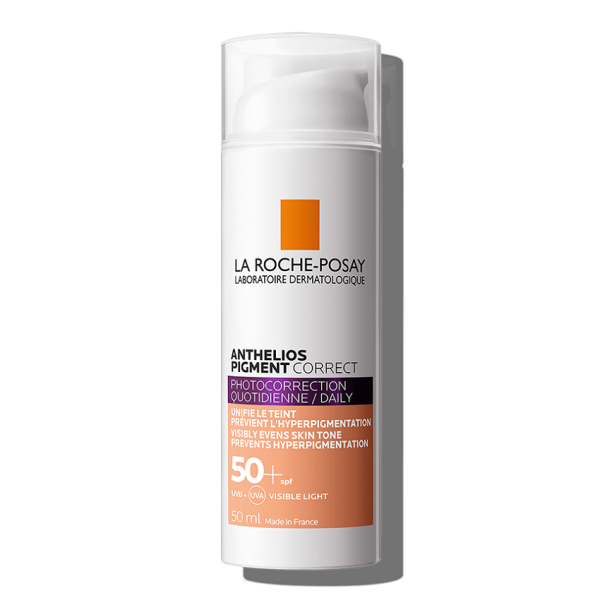 Crema pentru protectie solara cu efect anti-pete pigmentare SPF 50+ Anthelios Pigment Correct, 50 ml, La Roche-Posay