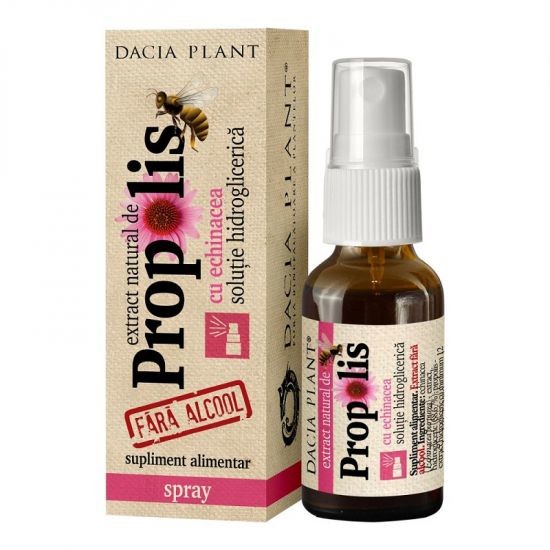 Extract natural de propolis cu echinacea spray, 20 ml, Dacia Plant