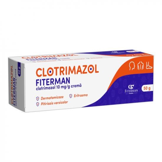 Clotrimazol crema 10 mg/g, 50 g, Fiterman Pharma