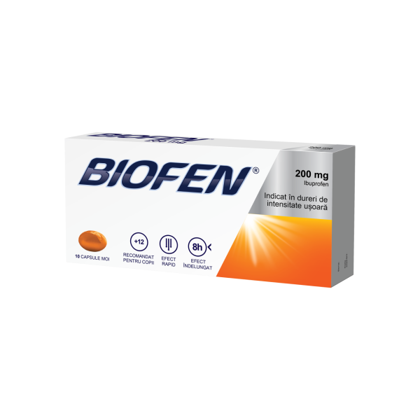 Biofen, 200 mg, 10 capsule moi, Biofarm