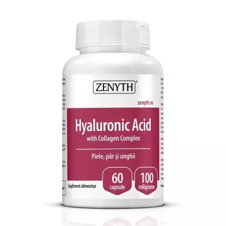 Acid Hialulronic cu Colagen Complex, 60 capsule, Zenyth