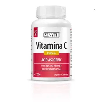 Vitamina C Pulbere cu Acid Ascorbic, 150g, Zenyth