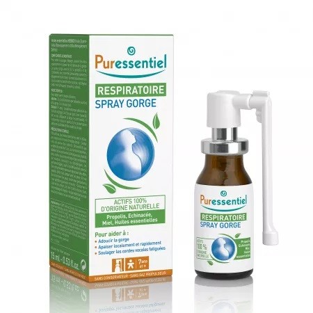 Spray oral pentru calmarea durerilor din gat, 15 ml, Puressentiel