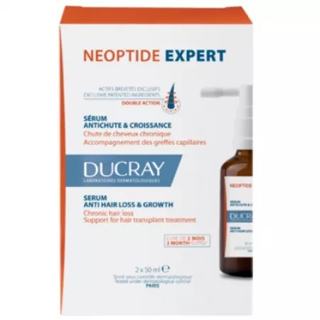 Tratament impotriva caderii parului Neoptide Expert, 2 x 50 ml, Ducray