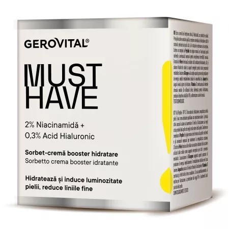 Sorbet crema booster hidratare Must Have, 50 ml, Gerovital