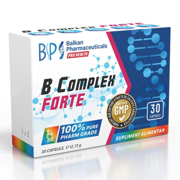 B Complex Forte, 30 capsule, Balkan Pharmaceuticals